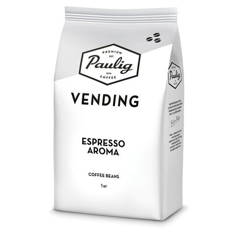 Кофе в зернах PAULIG (Паулиг) "Vending Espresso Aroma", натуральный, 1000 г, вакуумная упаковка, 16377