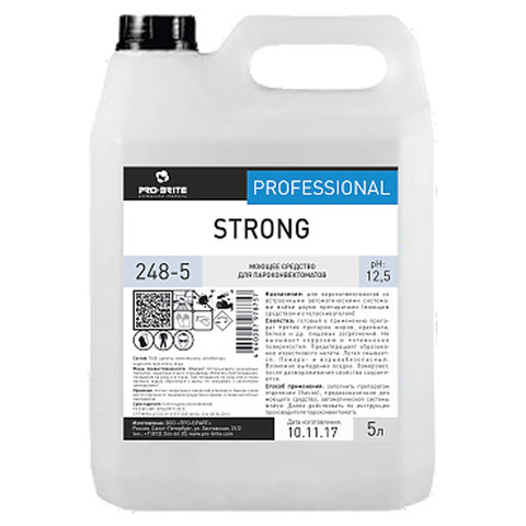 Средство моющее для пароконвектоматов 5 л, PRO-BRITE STRONG, щелочное, 248-5