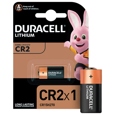 Батарейка DURACELL Ultra CR2, Lithium, 1 шт., в блистере, 3 В, 75054620